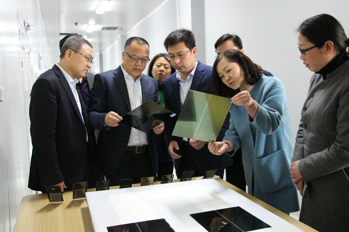 ICBC Jiangxi branch president Chen Ting visit worg photoelectric research visit